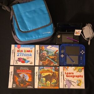 Nintendo DS Blue Console Bundle